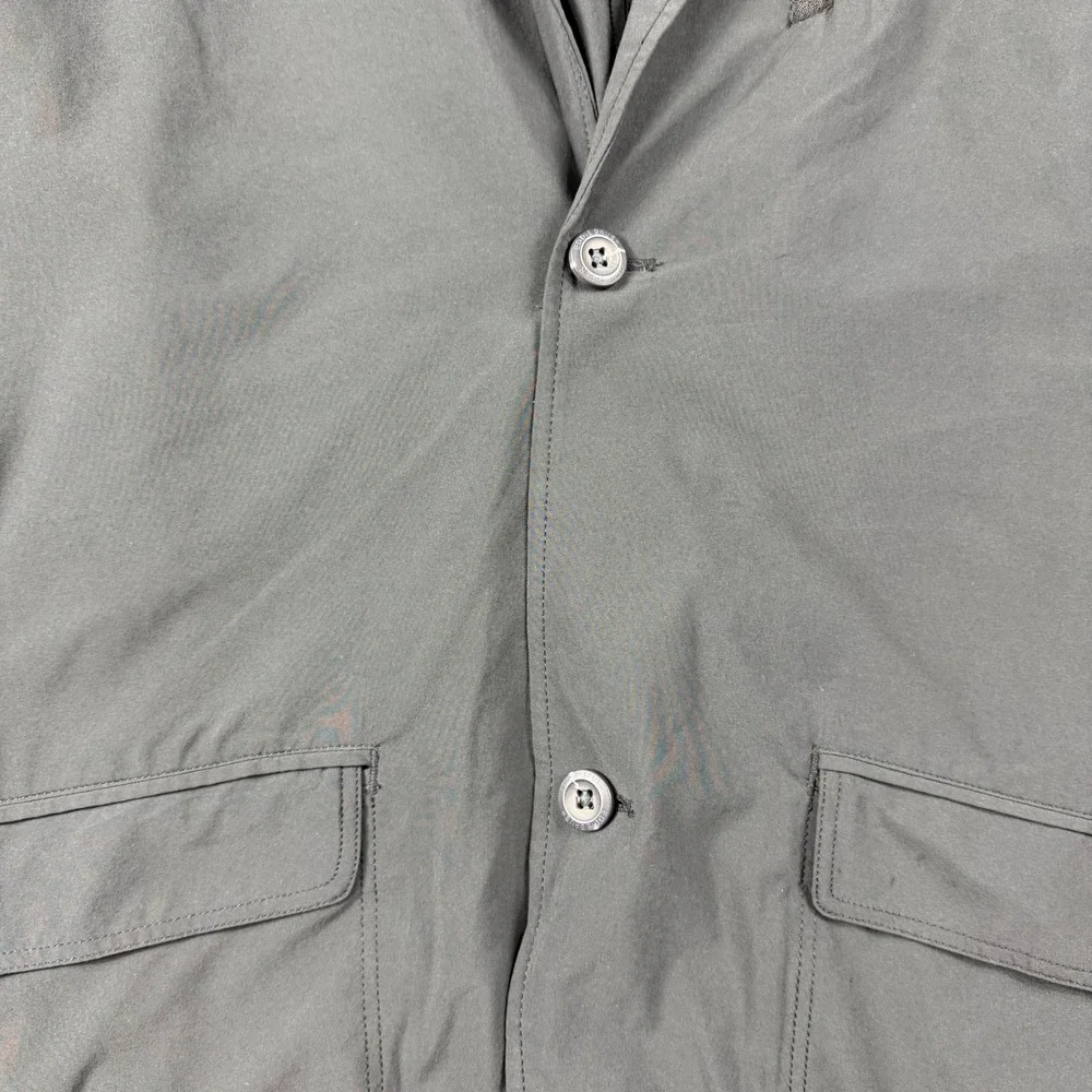 Eddie Bauer Voyager 2.0 Blazer Mens T46 Black Stretch Travel Jacket Sport Coat